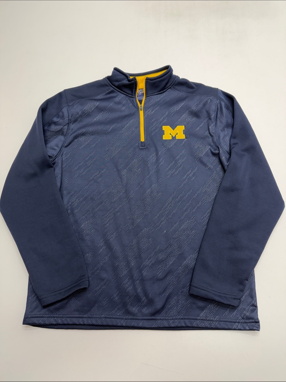 MICHIGAN WOLVERINES Men’s Medium Blue Performance 1/4 Zip Sweatshirt